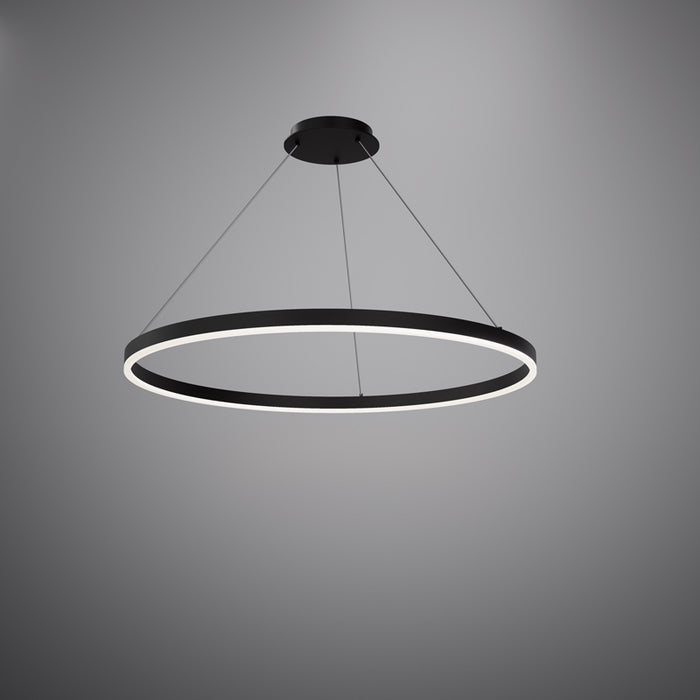 Ring 24-in  Matte Black  Dimmable 38W