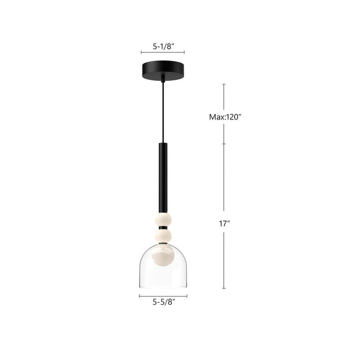Rise 6-in Dimmable LED Pendant