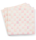 Rosy Check Luncheon Paper Napkins