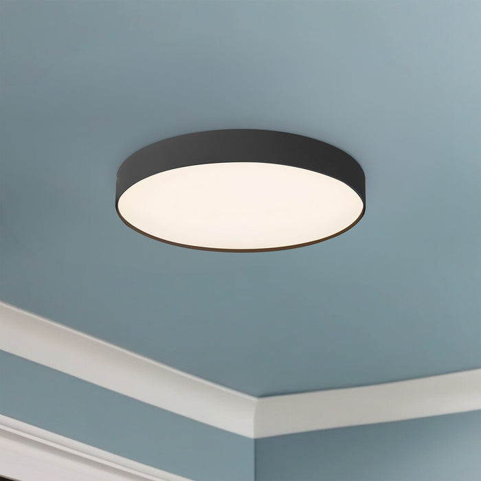 Rynn 7-in Aluminum Flush Mount