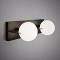 2 Lights Sahara 2-light Wall/Vanity Light Matte Black  Dimmable 100W