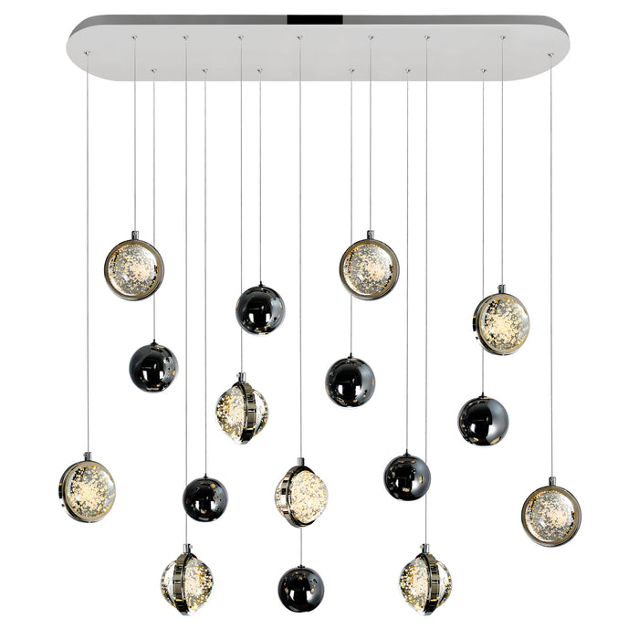 Salvador Pendants Polished Nickel 4in LED