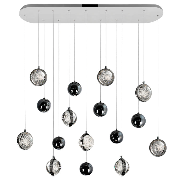 Salvador Pendants Polished Nickel 4in LED
