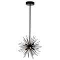 Savannah Chandeliers 6 Black Starburst