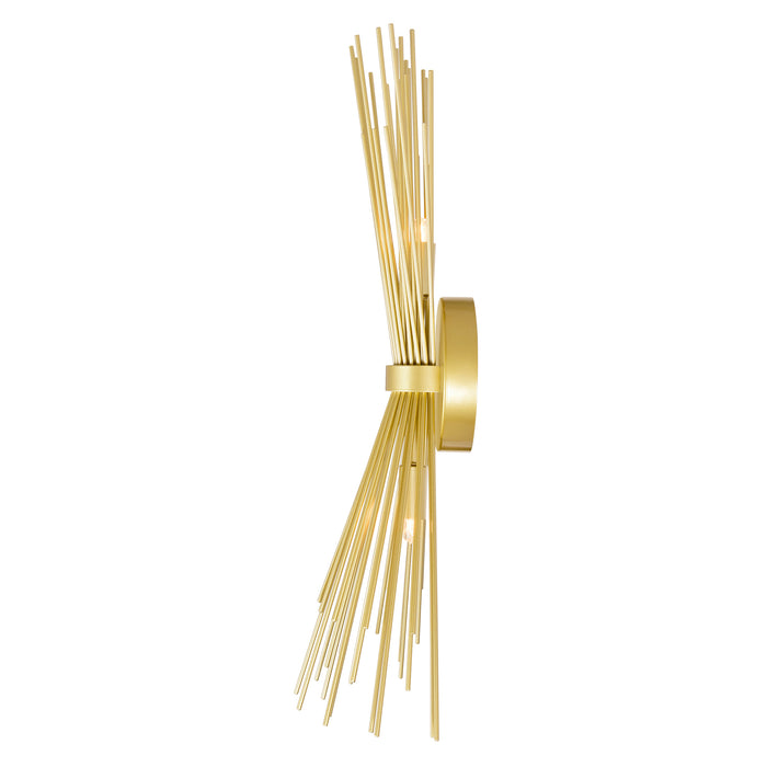 Savannah Wall Lights 2 Gold Leaf