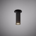 Scopo Flush Mount Matte Black  Dimmable 20W