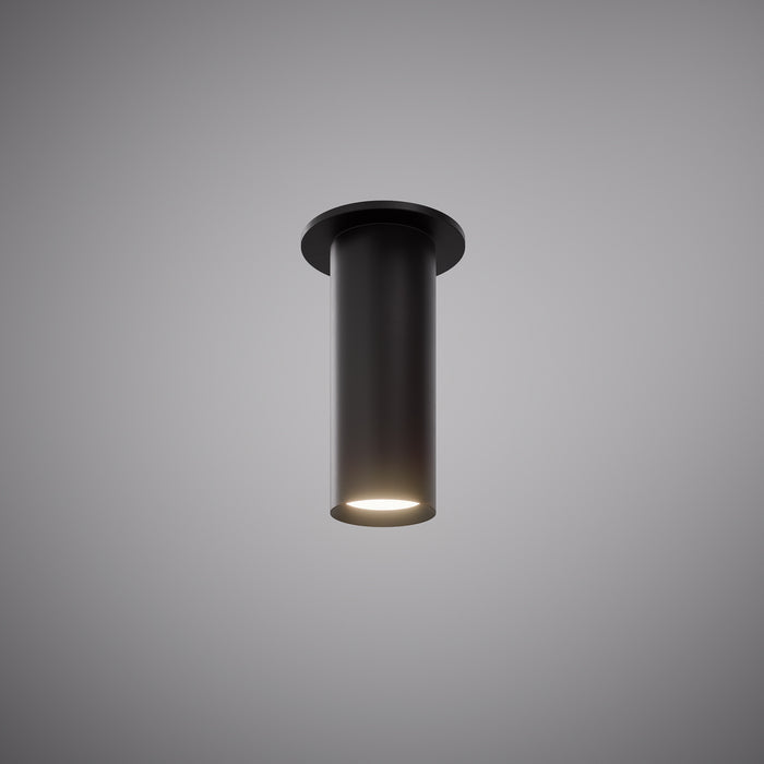 Scopo Flush Mount Matte Black  Dimmable 20W