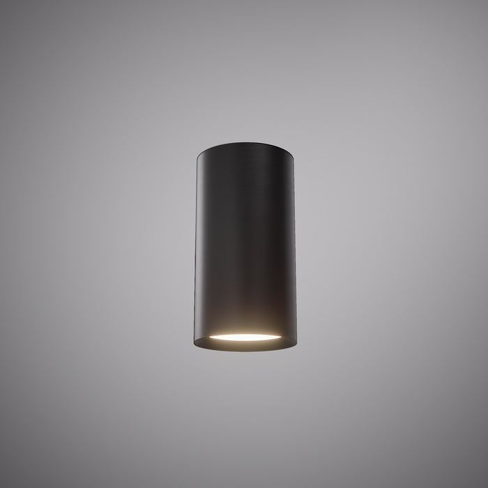 Scopo Flush Mount Matte Black  Dimmable 25W