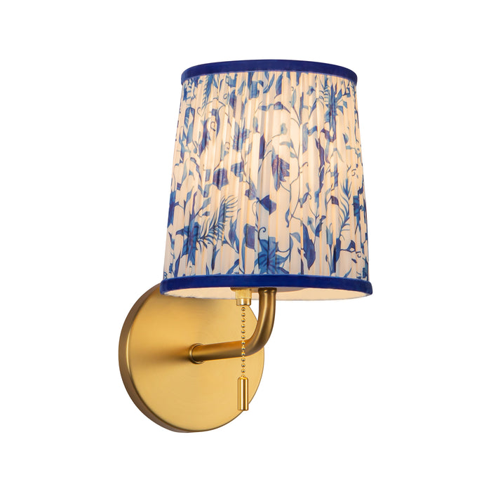 Brushed Gold/Blue Linen