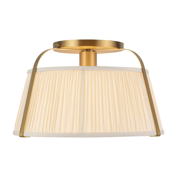 Brushed Gold/White Linen