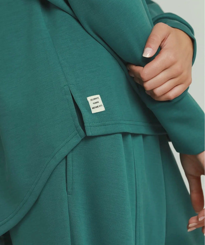 SELECT LUXEKNIT Drop Shoulder Detailed Back Top