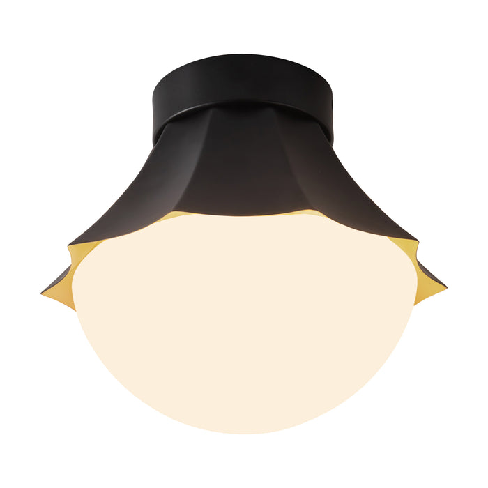 Shelton 12-in Steel Semi-Flush Mount