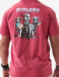 Short Sleeve Tee - American Dogs - Heather Crimson