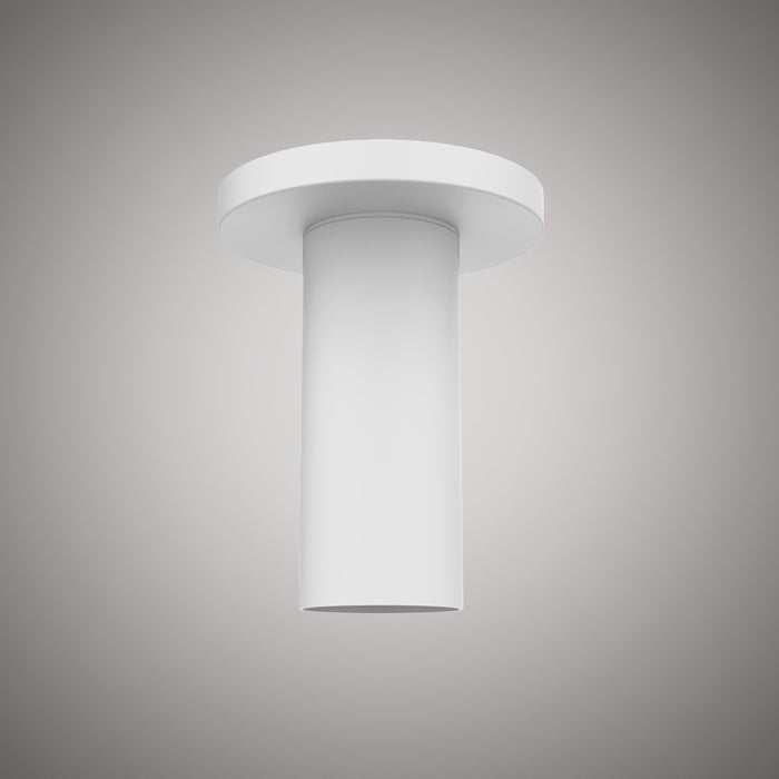 1 Lights Sleek Flush Mount Matte White  Dimmable 50W