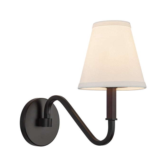 Matte Black/White Linen