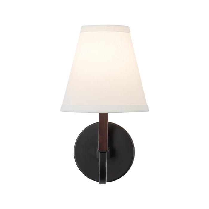 Sloan 12-in Steel Linen Wall Sconce