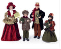 SMALL STANDING HOLIDAY CAROLER FAMILY