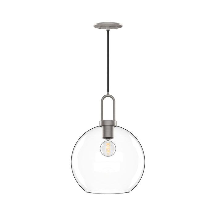 Soji 10-in Clear Glass Socket Pendant