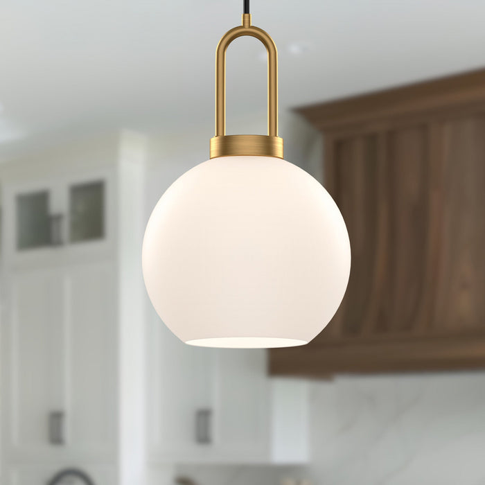 Aged Gold/Opal Matte Glass