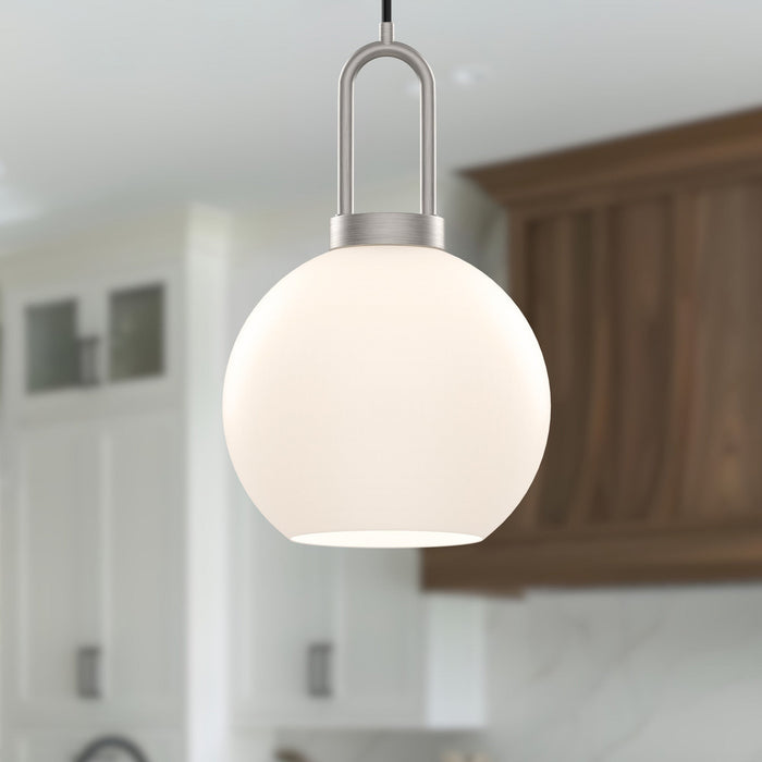 Brushed Nickel/Opal Matte Glass
