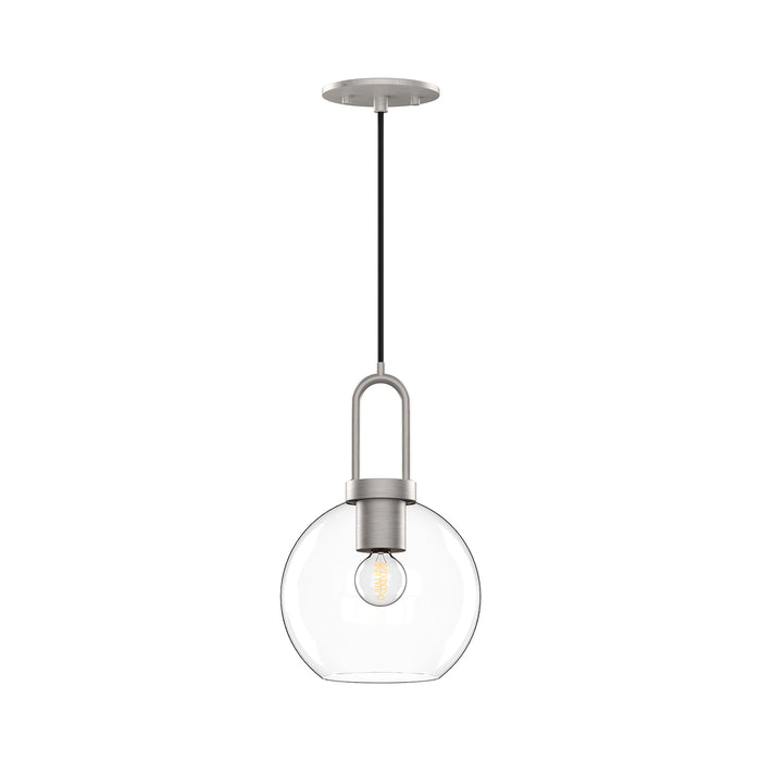 Soji 8-in Clear Glass Mini Socket Pendant