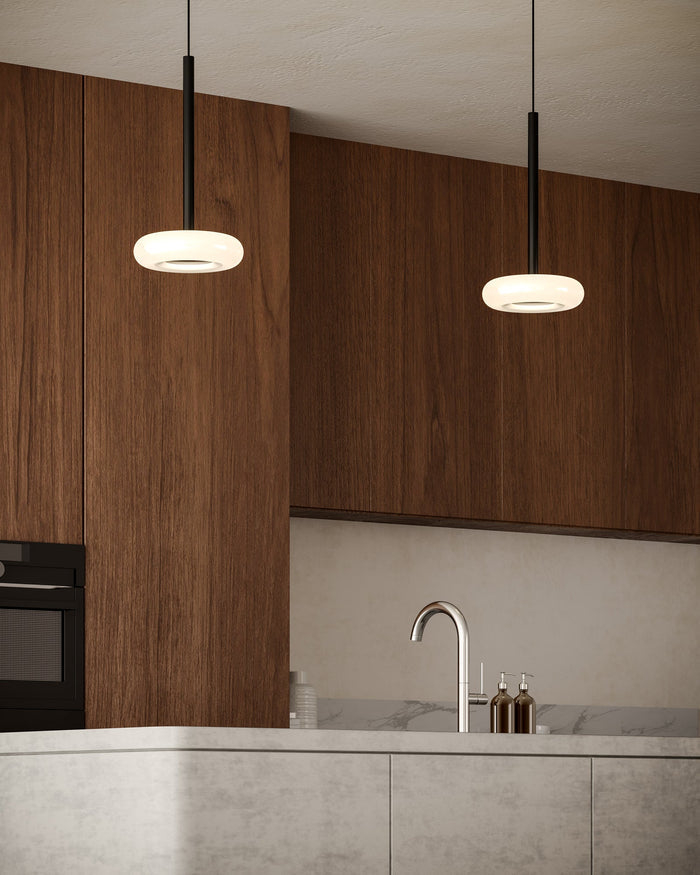 Black/Frosted Glass