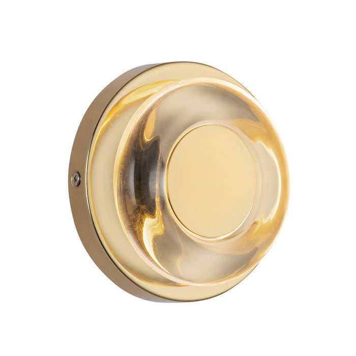 Metallic Brass/Clear Glass