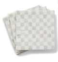 Sterling Check Cocktail Paper Napkins