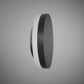 Stone 7-in wall light Black powder Coated  Dimmable 16W