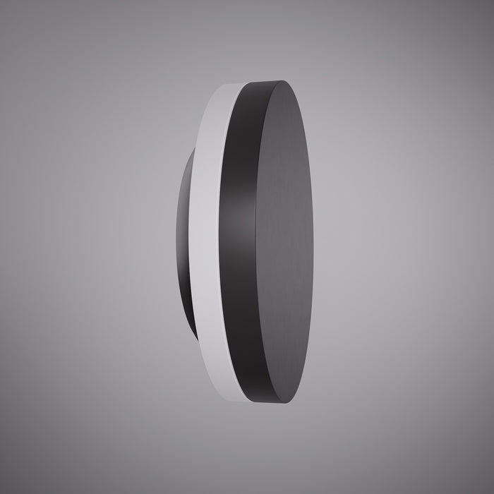 Stone 7-in wall light Black powder Coated  Dimmable 16W