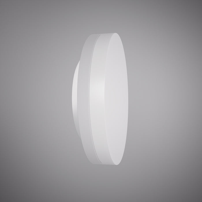 Stone 7-in wall light White powder Coated  Dimmable 16W