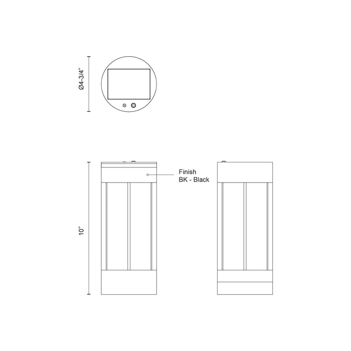 Suara 10-in Aluminum Outdoor Portable Lamp