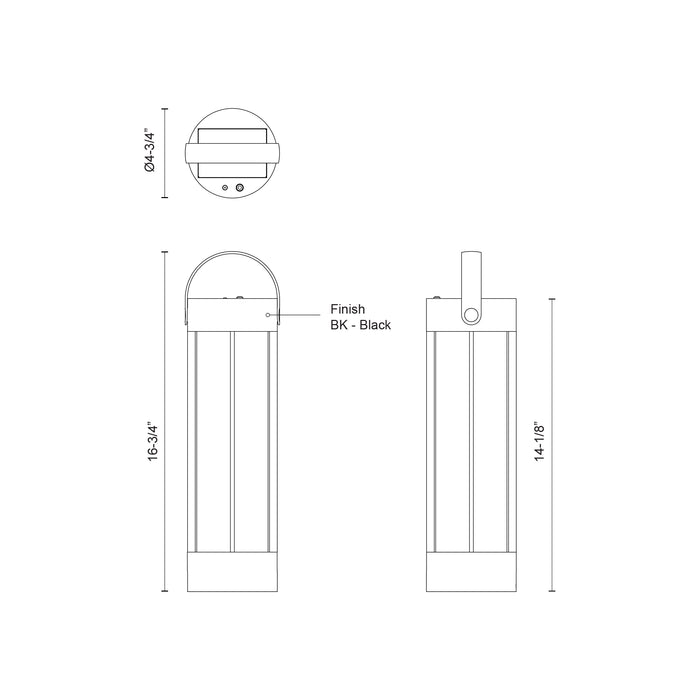Suara 14-in Aluminum Outdoor Portable Lamp