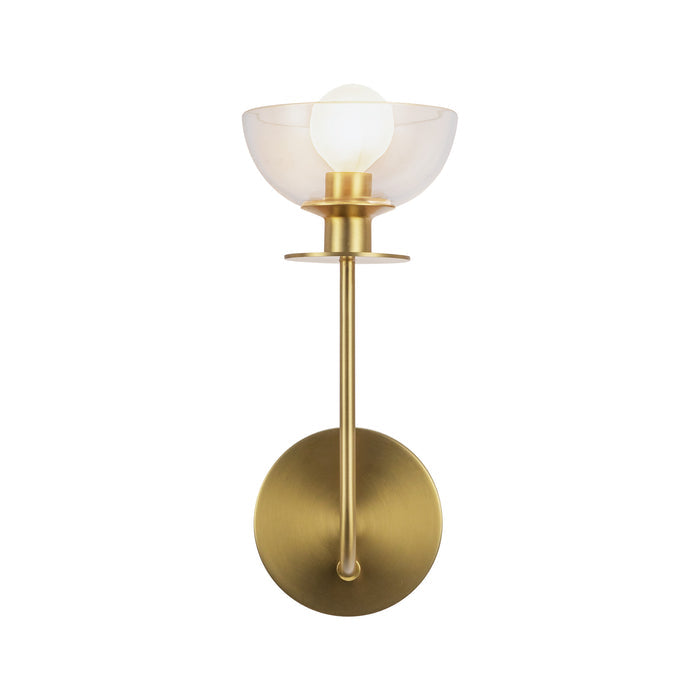 Brushed Gold/Clear Glass