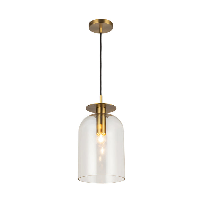 Sylvia 8-in Steel Pendant
