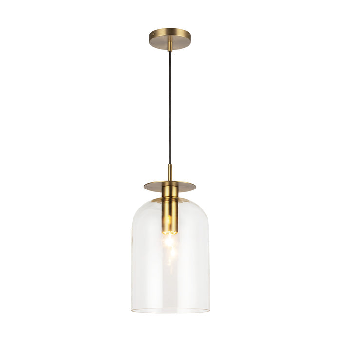 Brushed Gold/Clear Glass