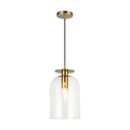 Brushed Gold/Clear Glass