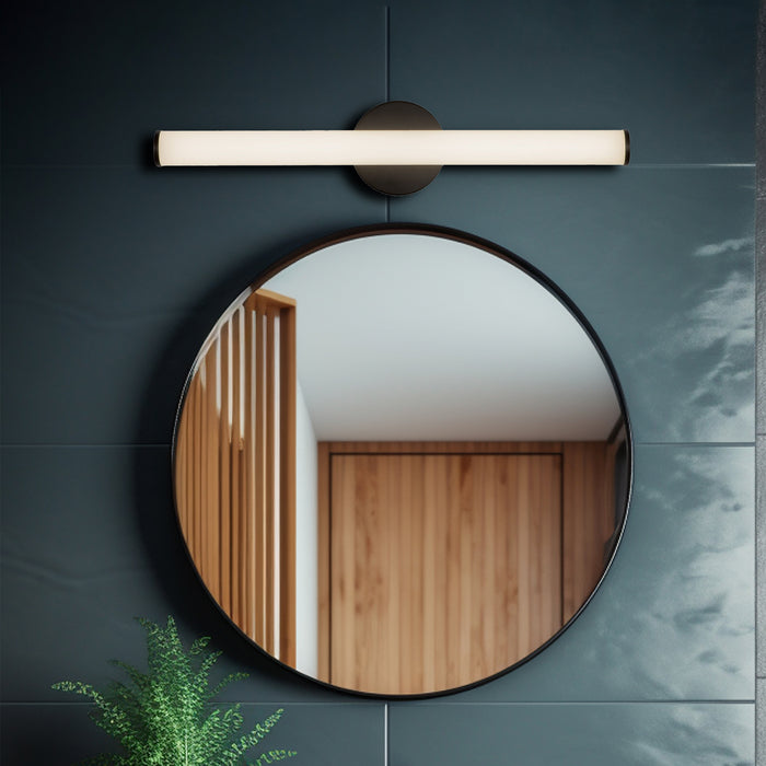Tectra 24-in Aluminum Steel Acrylic Wall Sconce