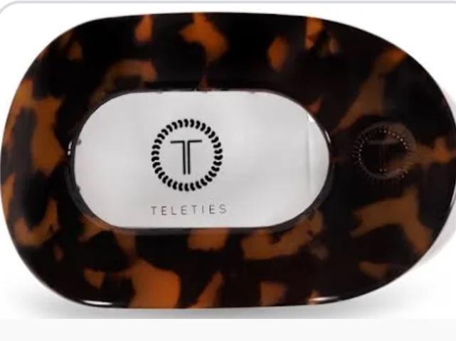 Teleties flat round hair clip