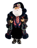 Timeless Tartan Fabric Santa