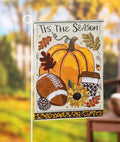 Tis' The Season Fall Applique Garden Flag