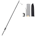 TOBWOLF Portable Camping Lantern Stand, Collapsible Aluminum Lamp Post, One Size, Black