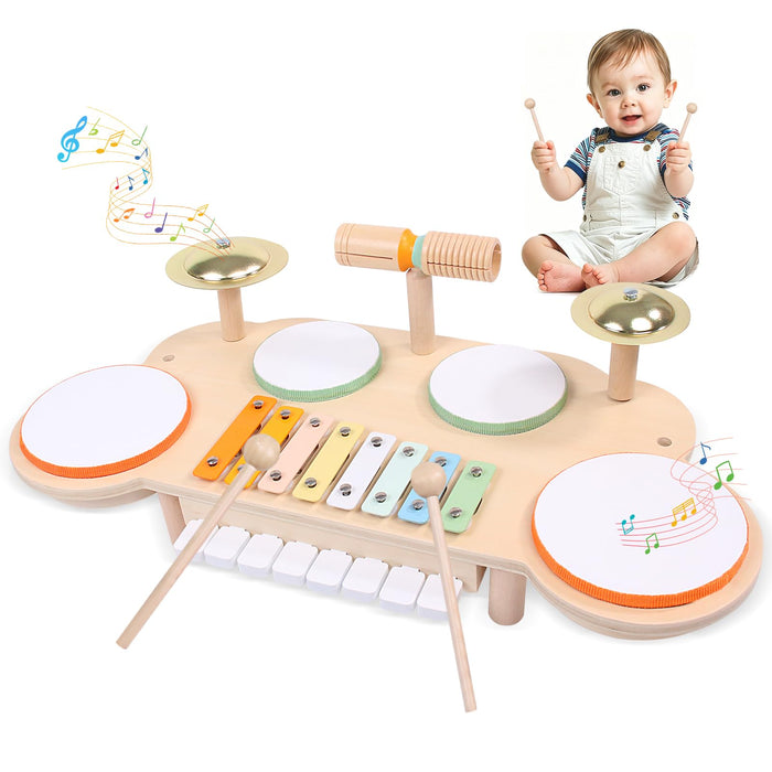 Toddler Drum Set for Toddlers 2-3, Baby Musical Percussion Instruments