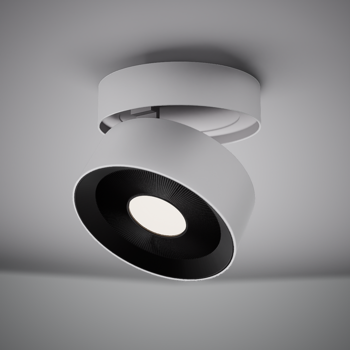 Toro 5-inch Matte White Dimmable Flush Mount Ceiling Light