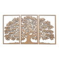 Tree of Life 3-Panel Wooden Wall Art – Baltic Birch Hanging Decor, Rustic Home & Living