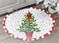 Tree Topiary 35x24" Oval Bamboo Mat