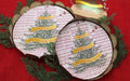Trees on Music Scalloped Metal Trays