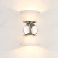 Tremolo 11-inch 2-light Brushed Nickel and Polished Nickel Vanity Light with Etched Opal Glass