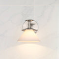 Tremolo 7-inch 1-light Brushed Nickel and Polished Nickel Vanity Light with Etched Opal Glass