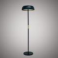 2 Lights Twilight Floor Lamp Matte Black  Dimmable 120W